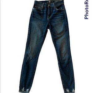 7 For All Mankind High Waisted Skinny Ankle